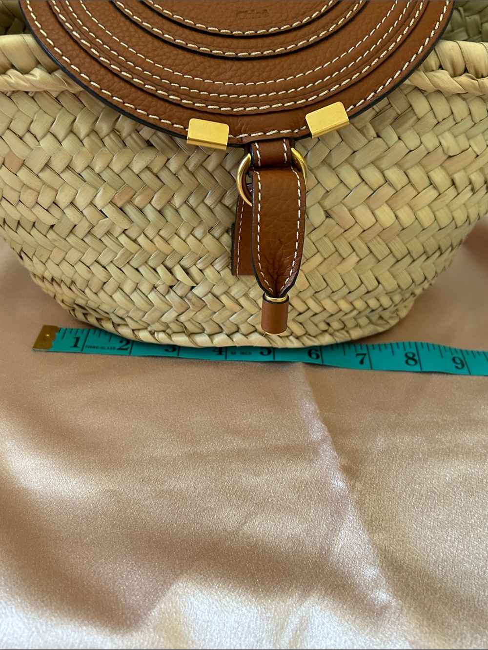 New Chloe Raffia Marcie Bag-PRICE IS FIRM - Picture 11 of 14